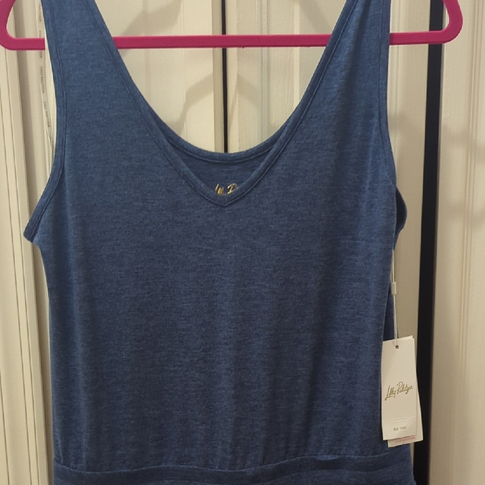 Lilly Pulitzer Denim Blue Tank Top